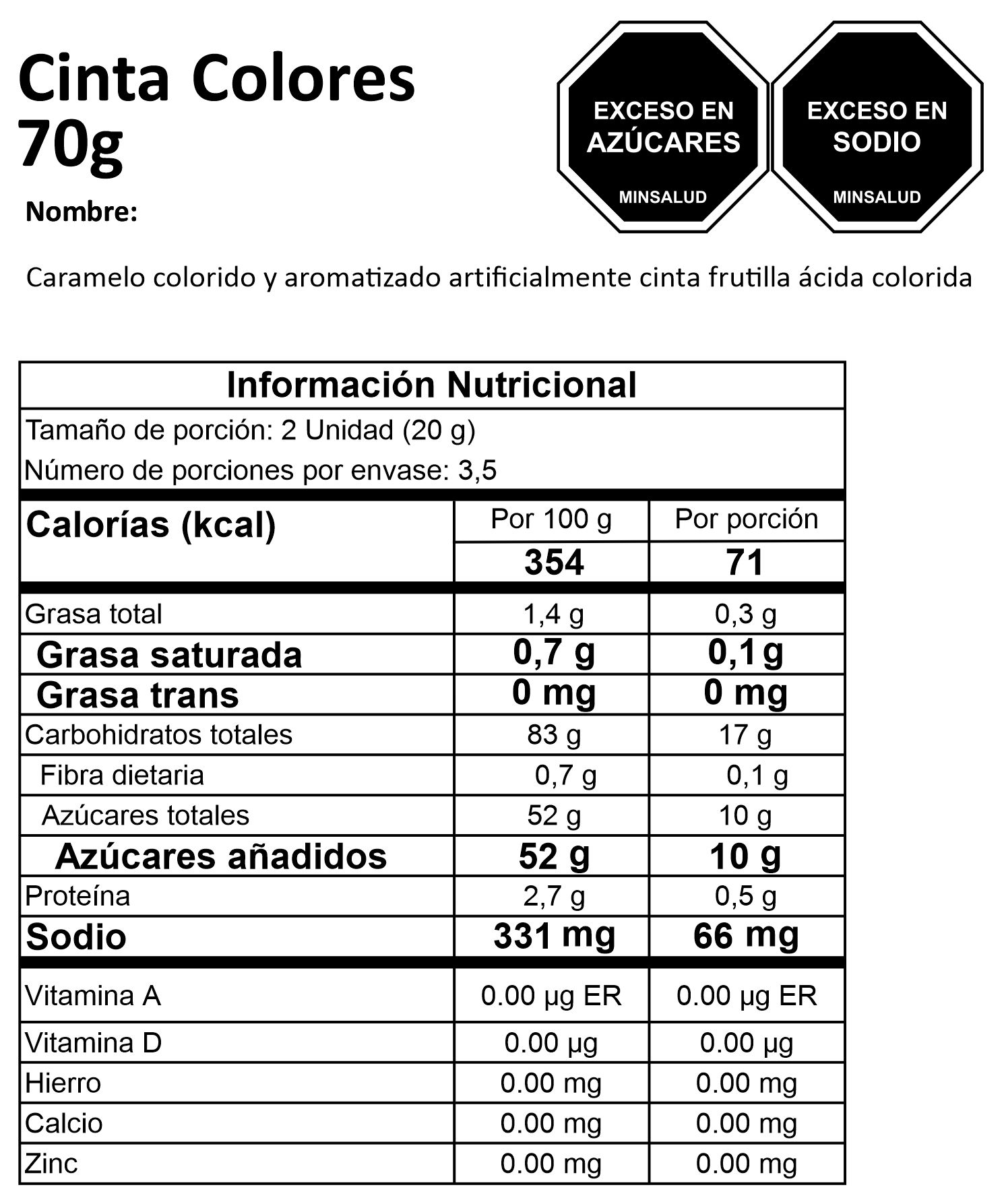 Cinta Colores